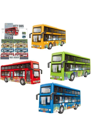 Autobus pi�trowy ze �wiat�em i d�wi�kiem MIX Trifox