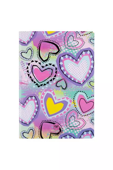 CoolPack Zeszyt A5 PP Pastel Heart linia 32 kartki