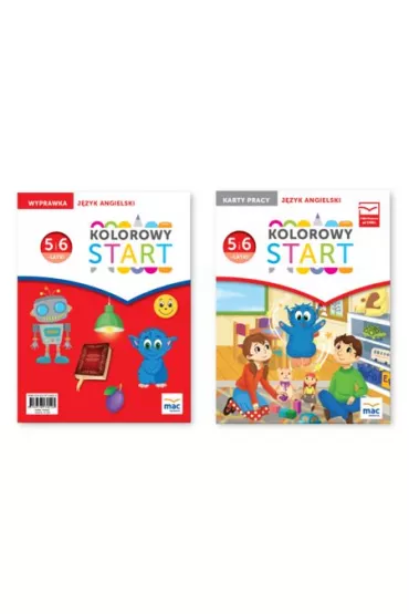 Pakiet Kolorowy start. J�zyk angielski. 5 i 6 latki - Ewa Wodzicka-Dondzi��o