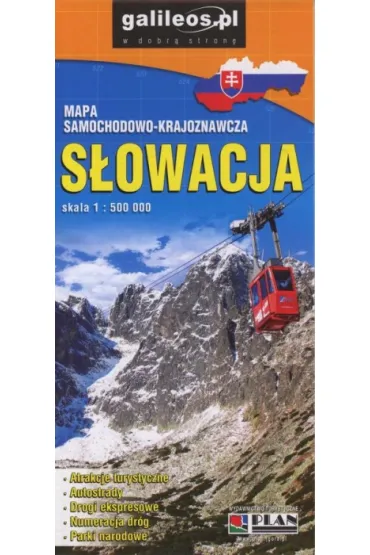 S�owacja. Mapa samochodowo-krajoznawcza 1:500 000