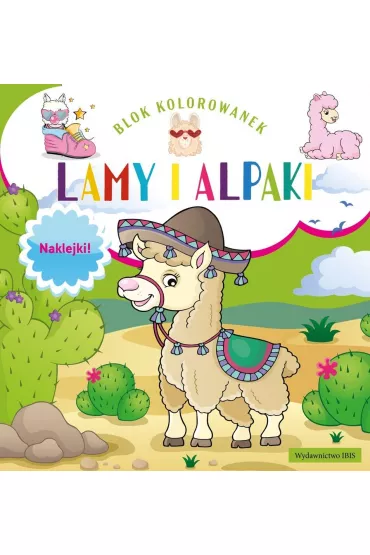 Blok kolorowanek. Lamy i alpaki