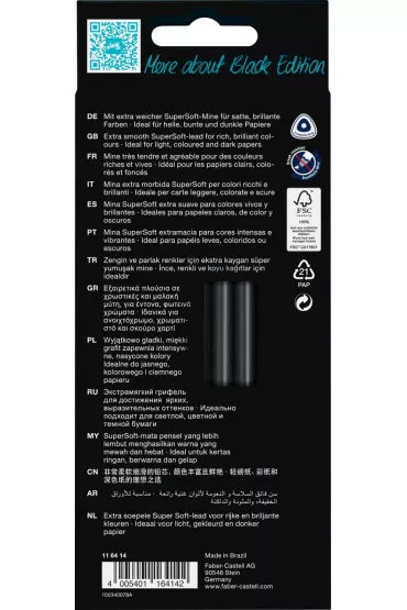 Faber-Castell Kredki tr�jk�tne Black Edition w tonacji sk�ry 12 szt.