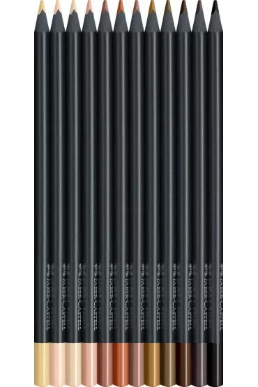 Faber-Castell Kredki tr�jk�tne Black Edition w tonacji sk�ry 12 szt.