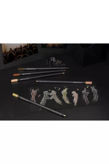 Faber-Castell Kredki tr�jk�tne Black Edition w tonacji sk�ry 12 szt.