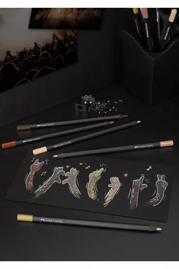 Faber-Castell Kredki tr�jk�tne Black Edition w tonacji sk�ry 12 szt.