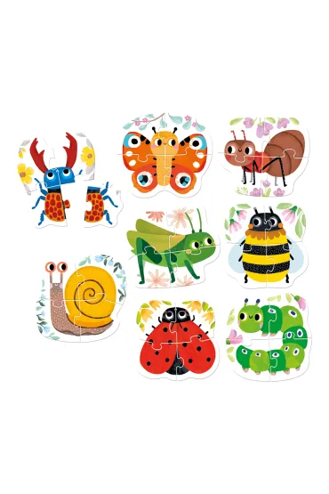 Puzzle 32 el. Robaczki czworaczki Bright Junior Media