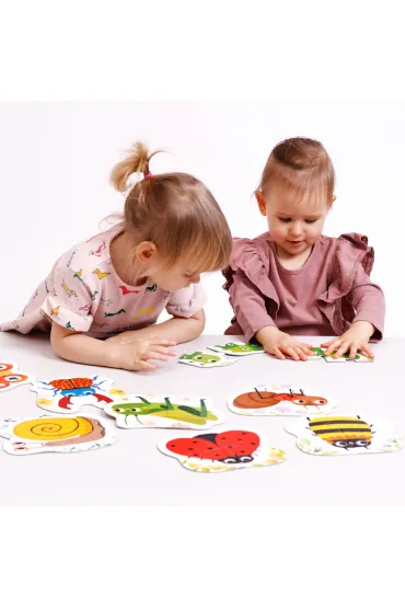 Puzzle 32 el. Robaczki czworaczki Bright Junior Media