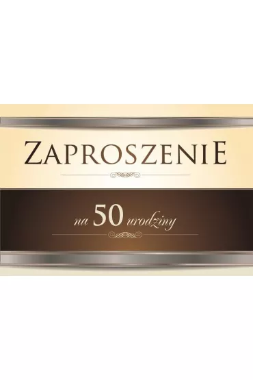 Trend Zaproszenie Urodziny 50 ZT08 10 szt.