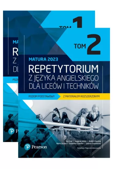 Pakiet Repetytorium z j�zyka angielskiego dla lice�w i technik�w. Poziom podstawowy z materia�em rozszerzonym. Tomy 1-2
