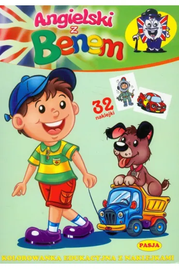 Angielski z Benem. Kolorowanka edukacyjna z naklejkami