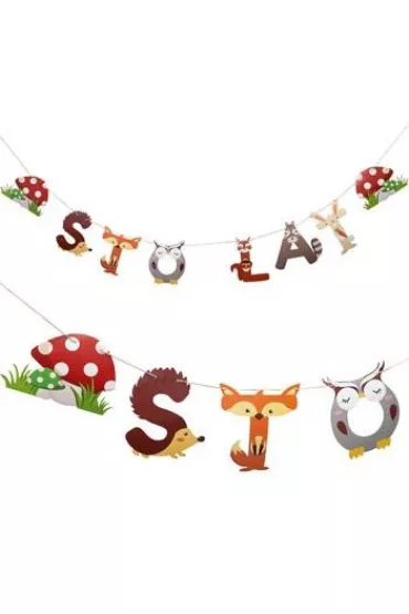 Girlanda Sto lat Le�ne zwierz�tka 250 cm