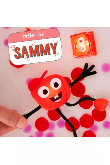 Glo Pals Posta� do k�pieli Sammy - zestaw z dwiema kostkami sensorycznymi �wiec�cymi w wodzie