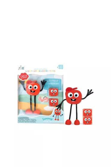 Glo Pals Posta� do k�pieli Sammy - zestaw z dwiema kostkami sensorycznymi �wiec�cymi w wodzie