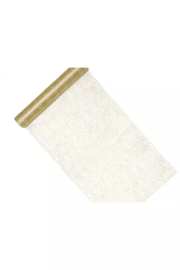 PartyDeco SIATKA DEK ZLO FIBRA 0.36X9M FOL