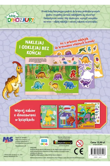 Lubi� Dinozaury. Przyklejam Odklejam