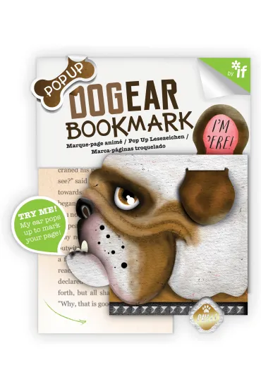 If Dog Ear bookmark Stanley Buldog zak�adka