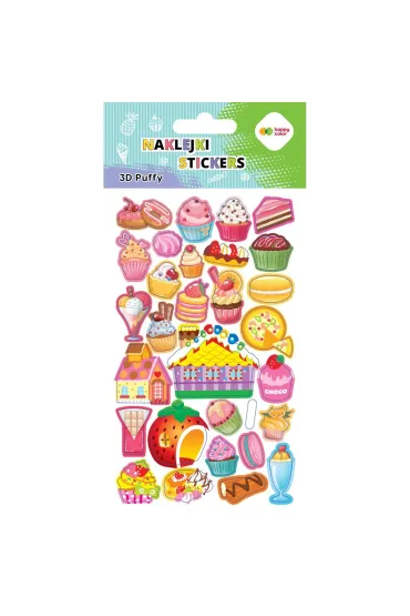 Happy Color Naklejki 3D PUFFY-Sweets 10x20cm