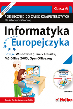 Informatyka Europejczyka SP 6 Podrcznik +CD (Windows XP)