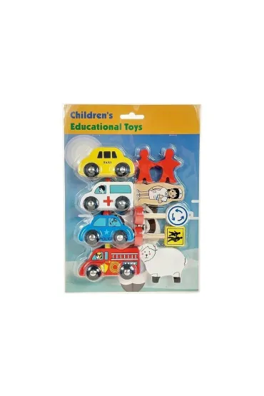 Puzzle Pojazdy frewniane z akcesoriami Adar