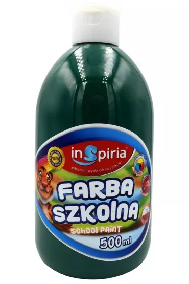 InSpiria Farba szkolna ciemnozielona 500 ml