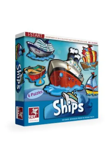 Puzzle 6 �odzi - Super Set of Six Ship. Toy Kraft *