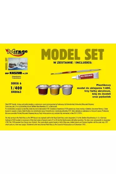 Okr�t Torpedowy ORP "KASZUB" Mirage Hobby