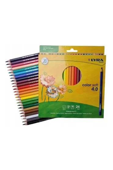 Lyra, Kredki o��wkowe Color Soft 4.0, 24 kolory
