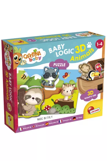 Puzzle Carotina Baby - Logic 3D Zwierz�ta Lisciani
