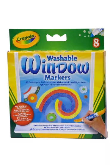 Crayola Flamastry do rysowania po szkle 58-8165 8 szt.