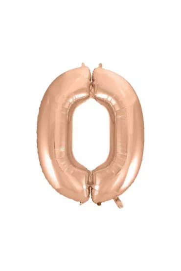 Godan Balon foliowy B&C "Cyfra 0" r�owo-z�ota HS-C45RZ0 92cm