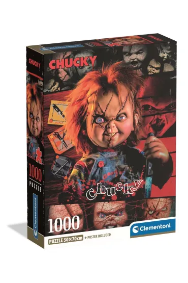 Puzzle 1000 el. Compact Horror Collection - Chucky Clementoni