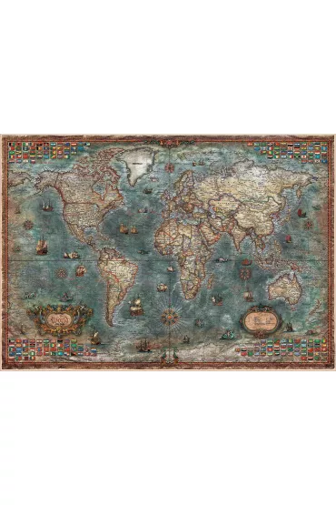 Puzzle 8000 el. Mapa historyczna �wiata Educa