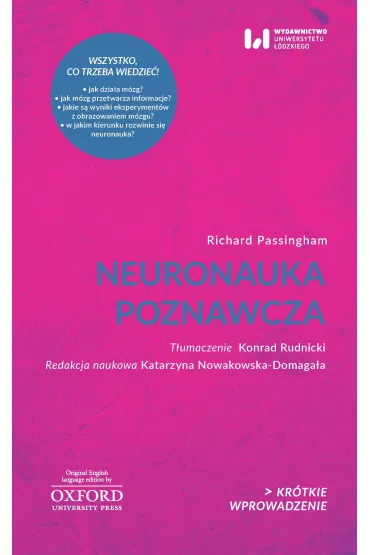 Neuronauka poznawcza. Kr�tkie Wprowadzenie 27 - Richard  Passingham