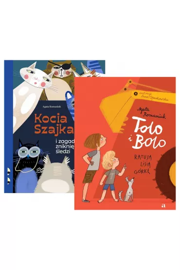 Pakiet Kocia szajka i tajemnica znikni�cia �ledzi, Tolo i Bolo ratuj� Lisi� G�rk� - Agata Romaniuk, Anna  Oparkowska