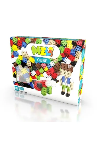 Klocki konstrukcyjne Meli Cube 200 szt