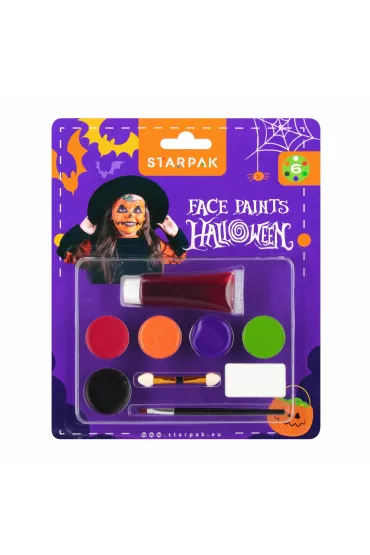 Farby do malowania twarzy Halloween STARPAK 540366 6 kolor�w