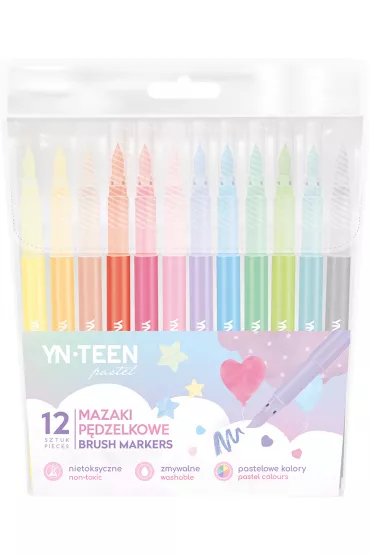 Interdruk Mazaki p�dzelkowe Pastel 12 kolor�w