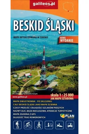 Beskid �l�ski 1:25 000. Jak mapa sztabowa