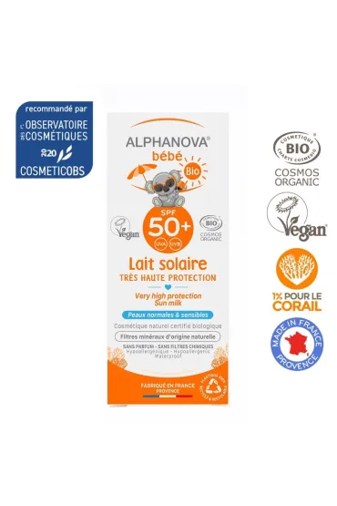 Alphanova Bebe Przeciws�oneczny Krem o wysokim filtrze SPF 50+ 50 g