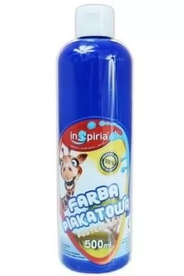 InSpiria Farba plakatowa ciemnoniebieska 500 ml