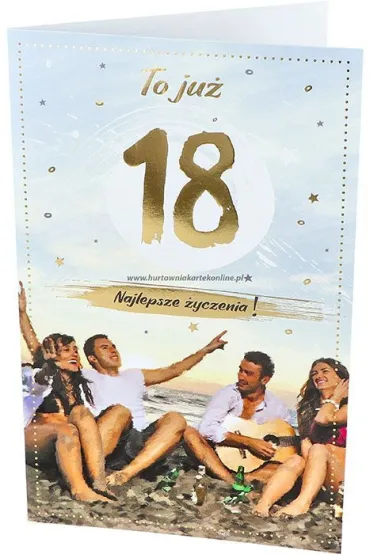 AbCard Kartka okoliczno�ciowa Urodziny 18 P19