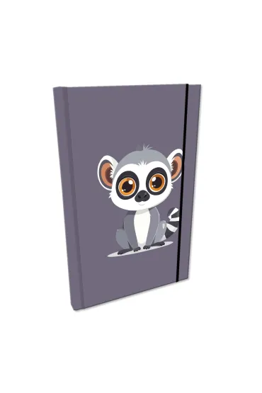 EV-Corp Notes A5 w kratk� z gumk� Soft Touch Lemur
