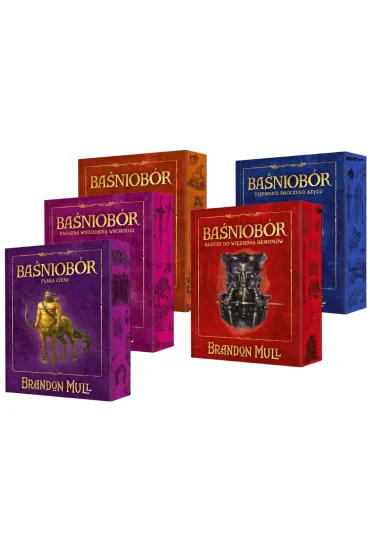 Pakiet Ba�niob�r. Tomy 1-5: Ba�niob�r, Gwiazda Wieczorna wschodzi, Plaga cieni, Tajemnice smoczego azylu, Klucze do wi�zienia demon�w (barwione brzegi) - Brandon Mull