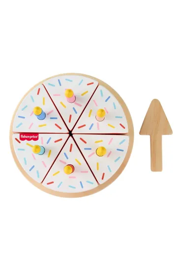 Fisher-Price. Drewniany tort urodzinowy Mattel