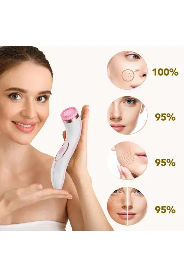 Szczoteczka Brush PRO LUMINEO 4 ko�c�wki + �el do twarzy r�owa