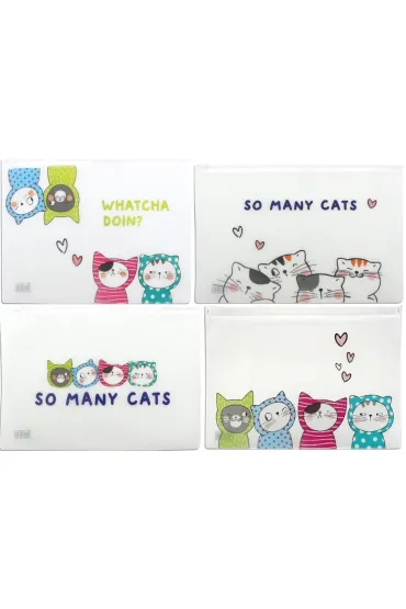 M&G Teczka z tworzywa z suwakiem So Many Cats, A5