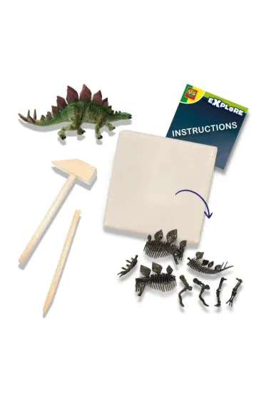 Skamielina dinozaura  2w1 Stegozaur Ses Creative