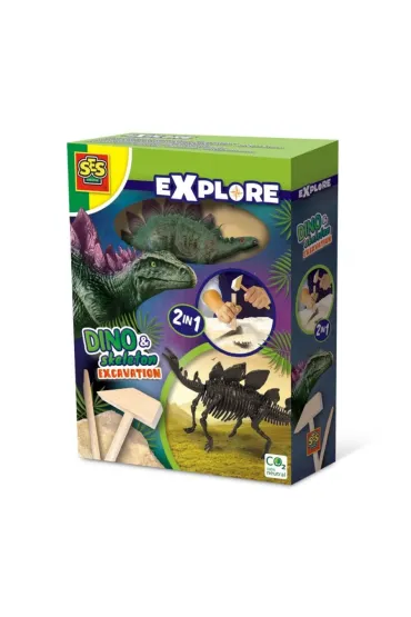 Skamielina dinozaura  2w1 Stegozaur Ses Creative
