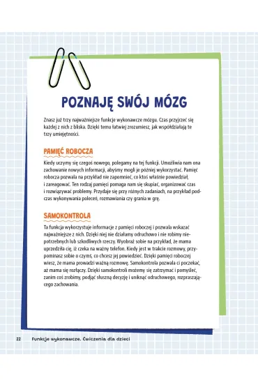 Funkcje wykonawcze �wiczenia dla dzieci - Sharon Grand