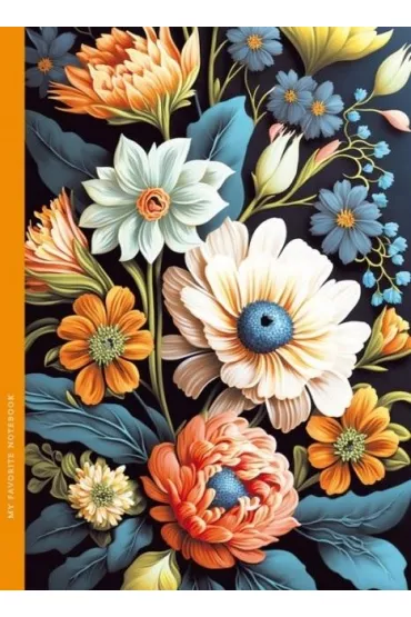 Fresh Notatnik ozdobny Flora 143x200 mm, kratka 48 kartek